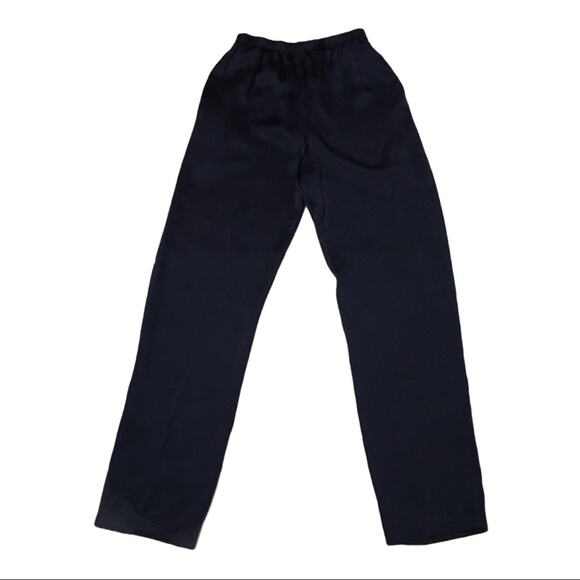 Calvin Klein Vintage Silk Pants - Blue - 6 - Picture 1 of 11
